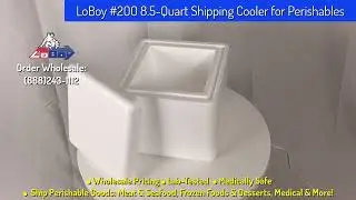 LoBoy #200 8.5-Quart Styrofoam Shipping Cooler for Perishables