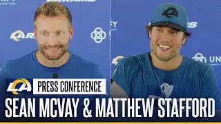Sean McVay Talks Players Starting In Browns Matchup; Matthew Stafford On Rehabbing From Back Injury