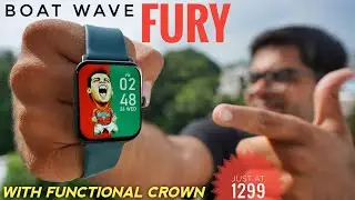 boAt Wave Fury Smartwatch with BIG Display & Functional Crown Just at 1299 ⚡⚡