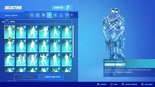 MANCAKE (SAPPHIRE) SKIN SHOWCASE WITH ALMOST ALL ICON SERIES EMOTES FROM FORTNITE
