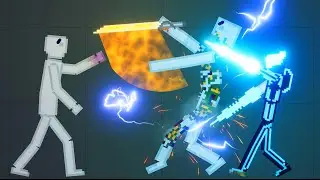 Neonetics battles in People Playground