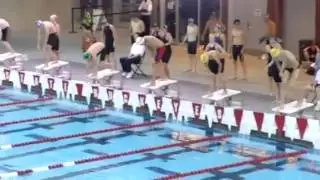 DCST Eddie swimming the 50 free at OSU Mike Peppe meet 2013