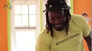 Chris Gayle Donates to Children in Guyana
