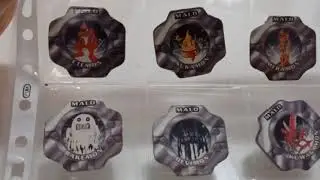 Colecci&oacute;n DIGIMON de Tazos de Cart&oacute;n, pegatinas, tatuajes y poster de Chicles Vidal a&ntilde;os 2000