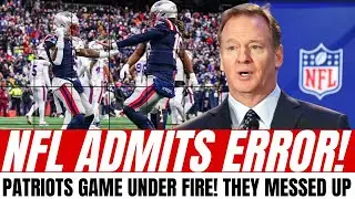 SCANDAL CONFIRMED: NFL ADMITS major ERROR in Patriots game | Patriots News