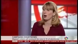 BBC News Channel - Migrant voters could help swing the election result