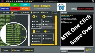 PINOY TECH CLIENT MTK Tool V6.0,All Mtk One Click Pin lock,Pattern Lock,Google Account,FRP Bypass