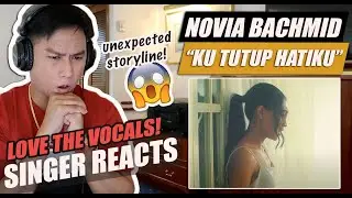 NOVIA BACHMID - KU TUTUP HATIKU (OFFICIAL MUSIC VIDEO) | SINGER REACTION