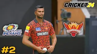 Natarajan Destroys Mumbai Indians Batting Order 5-Wicket Haul |#ipl | Cricket 24 | Gameplay #2
