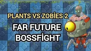 Plants vs Zombies 2: Far Future bossfight 