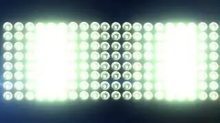Big Horizontal Flashing Floodlights With Lens Flare - free HD vfx footage