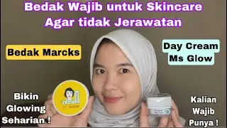 Bedak Marcks Kimia Farma + Day Cream Ms Glow Untuk Wajah Berminyak & Jerawat