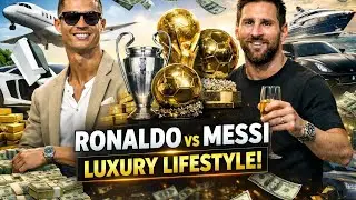 Ronaldo vs Messi: Luxury Lifestyle, Cars, Wealth & Trophies 🏆💰