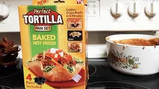 Perfect tortilla pan set of 4 Unboxing great for taco salad! Happy cinco de mayo!