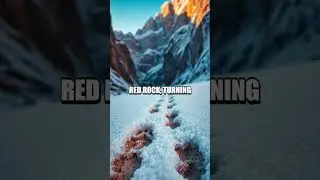 Frost on the Red Sands Desert Ice Art