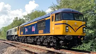 69001 + 66793 Light Engine At Ham Street | 24/8/2021