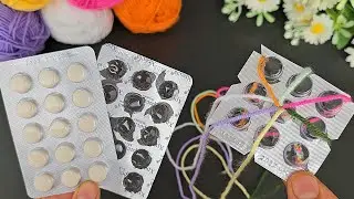 Grandma's Empty Medicine Pack Knitting Trick!