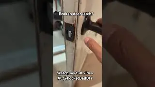SHORT: Broken door latch (Bolt Lock), what next? #diy #doorlock #diyprojectsforhome