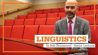 Linguistics at #McrMetUni: Dr Rob Drummond - Senior Lecturer