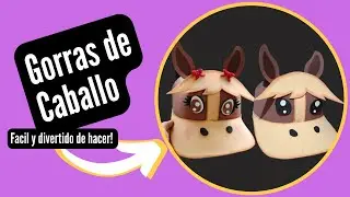 Como hacer una Gorra de foami de caballo para niño y niña / Disfraces / gorra de goma Eva #caps