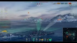 World Of Warships Random Battle Gameplay With JINAN