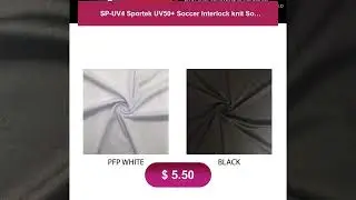 SP-UV4 Sportek UV50+ Soccer Interlock knit Soft Hand Feel