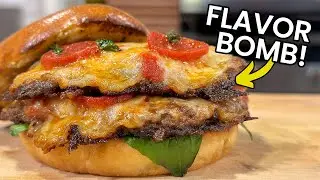 The BEST BURGER I've Eaten In A Long Time! | Pizza Burger Recipe