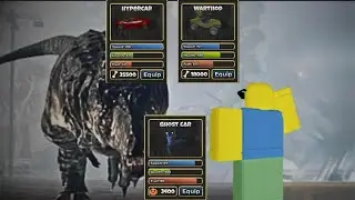 Top 3 must use car to fight T rex in Roblox Primal pursuit 4K Ultra HD 60fps