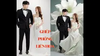 Hướng Dãn Ghép Phông Liên Hoa Hình Cưới Trong Photoshop