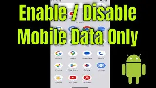 How to Enable / Disable Mobile Data Only Apps in Android [2026]