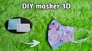 Cara Mudah Membuat Masker 3d | Pola Masker Duckbill Kain | Easy Mask Pattern For Beginners