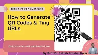 How to generate #QR Code and #tiny URL