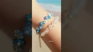 #bracciali #summerbracelet  #flowersshorts #sea #fiori #blueflower  #estate #beadsbracelets