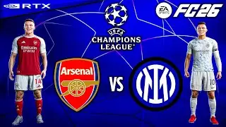 FC 26 - Arsenal vs. Inter Milan Ft. Gyokeres, Eze, | UEFA Champions League 25/26 Full Match | [4K60]