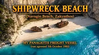 Shipwreck Beach, (Navagio Beach) Zakynthos, Greece.
