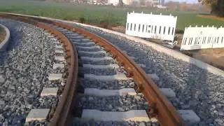 Mainzelbahn Mainz: Gleis &Uuml;berf&uuml;hrung am Ostergraben