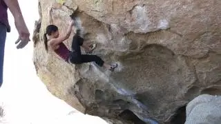 Cave Route V6 - Buttermilks, Bishop