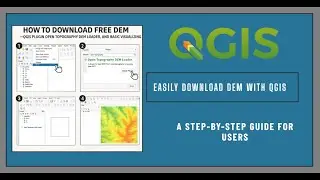 How to download DIgital Elevation Model (DEM) easily and basic visualization, in QGIS #alos  #srtm