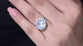 Cubic Zirconia Floral Inspired Wedding Ring Set For Women