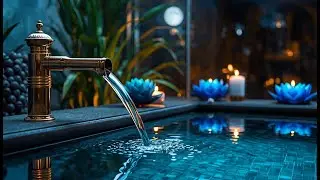 Soothing Zen Water Fountain Sounds for Insomnia and Stress Relief | LIVE 24/7