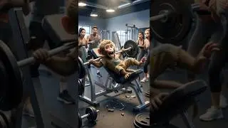 A monkey in gym | Emotional short #shorts