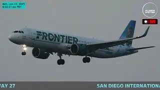 🔴✈️ LIVE SAN Airport Action with STUNNING Views and ATC - Arrivals and Departures! 23-JUN-2025