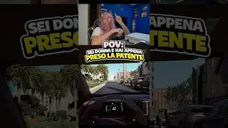 Come guidano le donne appena presa la patente 😅😂 #pov