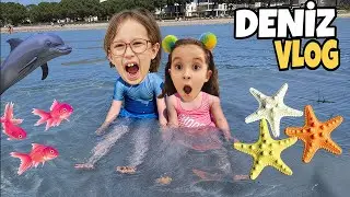 BAHAR VE BANU ALYA İLE DENİZ VLOG !!