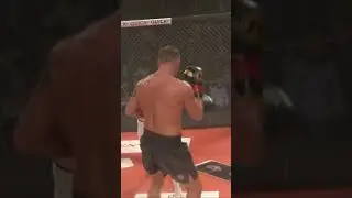 SHOW STOPPING KO on Caged Steel🔥🤯 #mma #cagedsteel #boxing