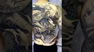 Dragon tattoo done by Trung Tadashi Artist ( Full back - freehand)
