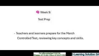 Grade 11 Tourism Term 1 | All topics  Test Scope 2026