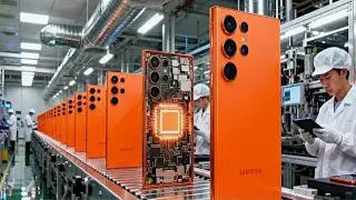 Inside a Samsung Galaxy S25 Ultra Factory: Components Finished SmartphoneFull Manufacturing Process
