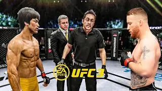 Bruce Lee vs Justin Gaethje   EA Sports UFC 3   Epic Fight 🔥🐲