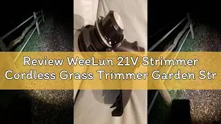 Review WeeLun 21V Strimmer Cordless Grass Trimmer Garden Strimmer Electric Battery Powered with 2&times;2.